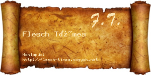 Flesch Tímea névjegykártya