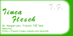 timea flesch business card